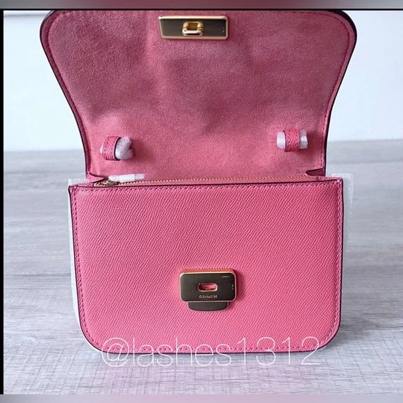 COACH Bag Brynn Mini Crossbody -  Pink Taffy C5626 - Picture 6 of 9